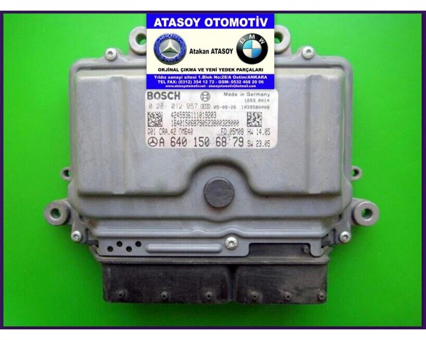 MERCEDES W245 B180CDI MOTOR BEYNİ A6401509679 A6401506879 A6401506079 A6401505279 A6401503679 A6401502879 0281013543 0281012957 0281012716 0281012435 0281012381 0281012259